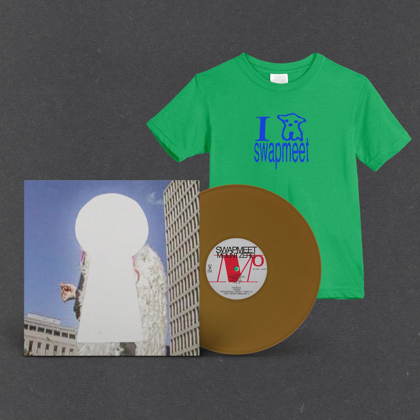 M0 Bundle: Golden Brown Vinyl + I 🐑 Swapmeet Tee