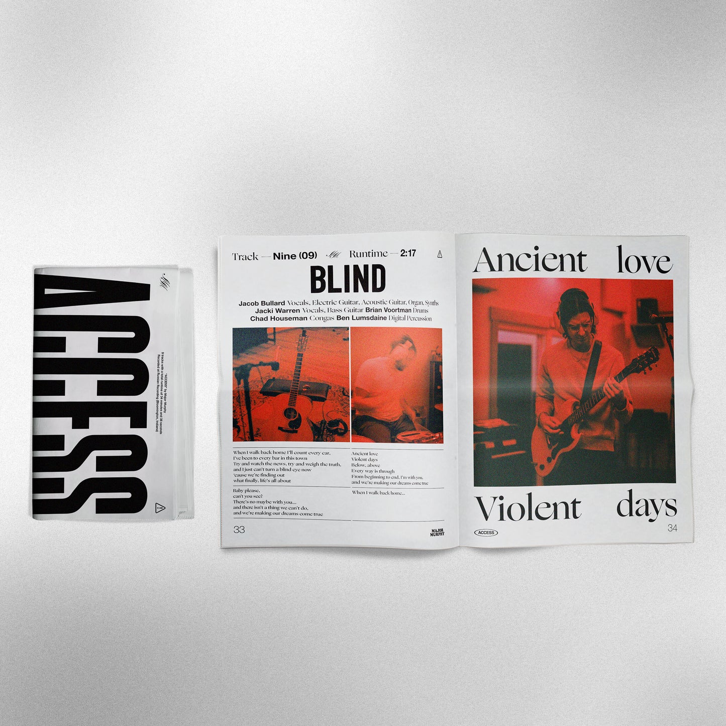 Major Merch: Access Vinyl + Long Sleeve Tee + 40 Page Newsprint