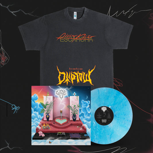 LSE Anniversary Bundle: Blue Vinyl + Escarcha T-Shirt
