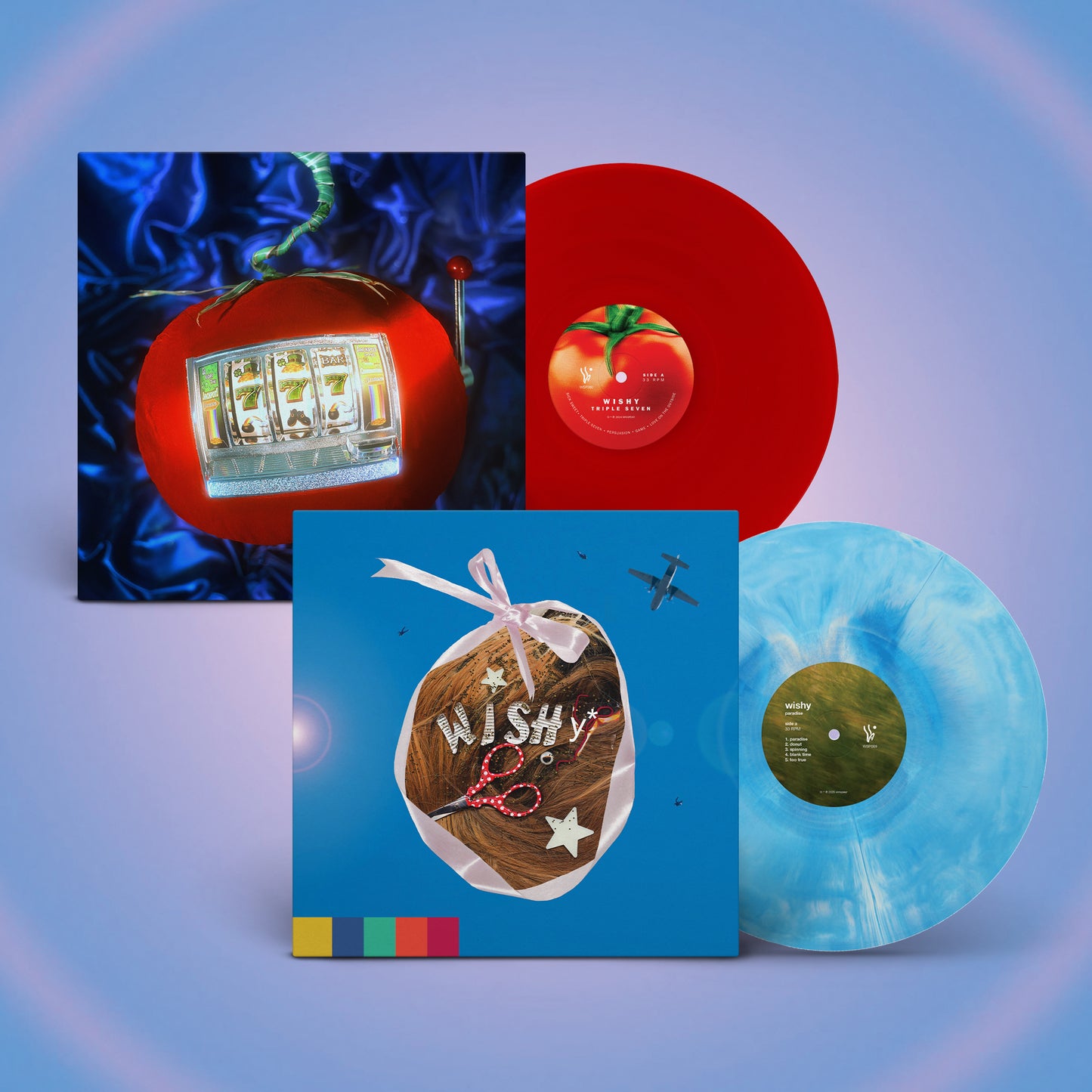 Wishy Vinyl Bundle: Triple Seven + Paradise on Planet Popstar