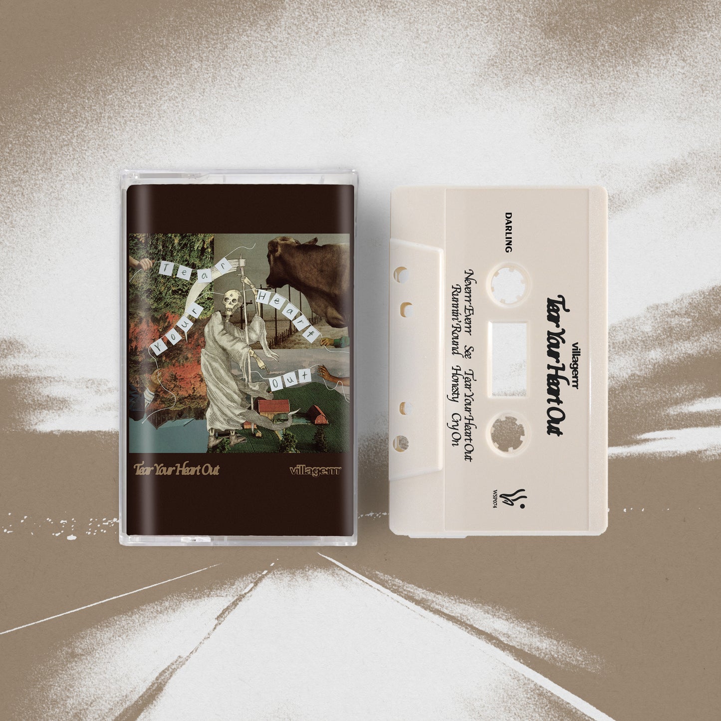 Tear Your Heart Out - Bone White Cassette Tape