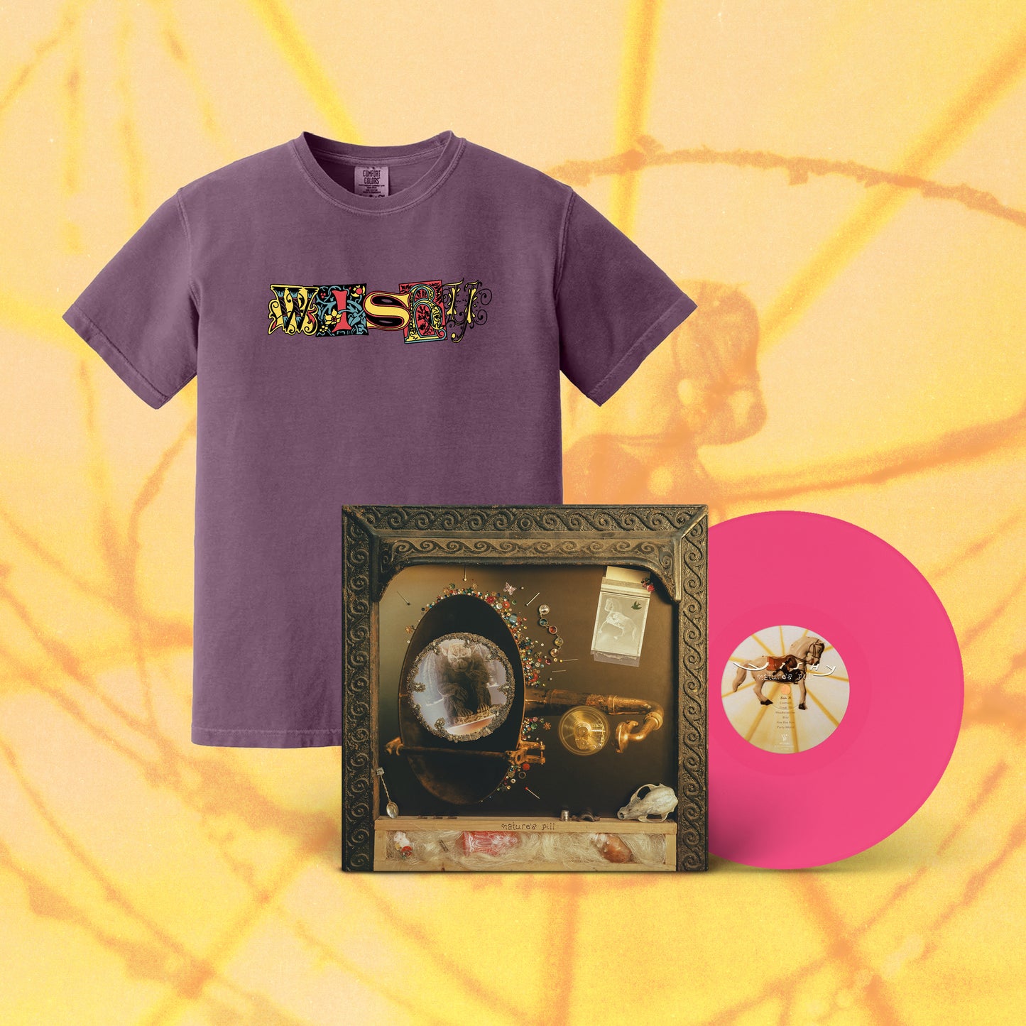 Wishy Double Dose: Vinyl + Calligraphy Tee