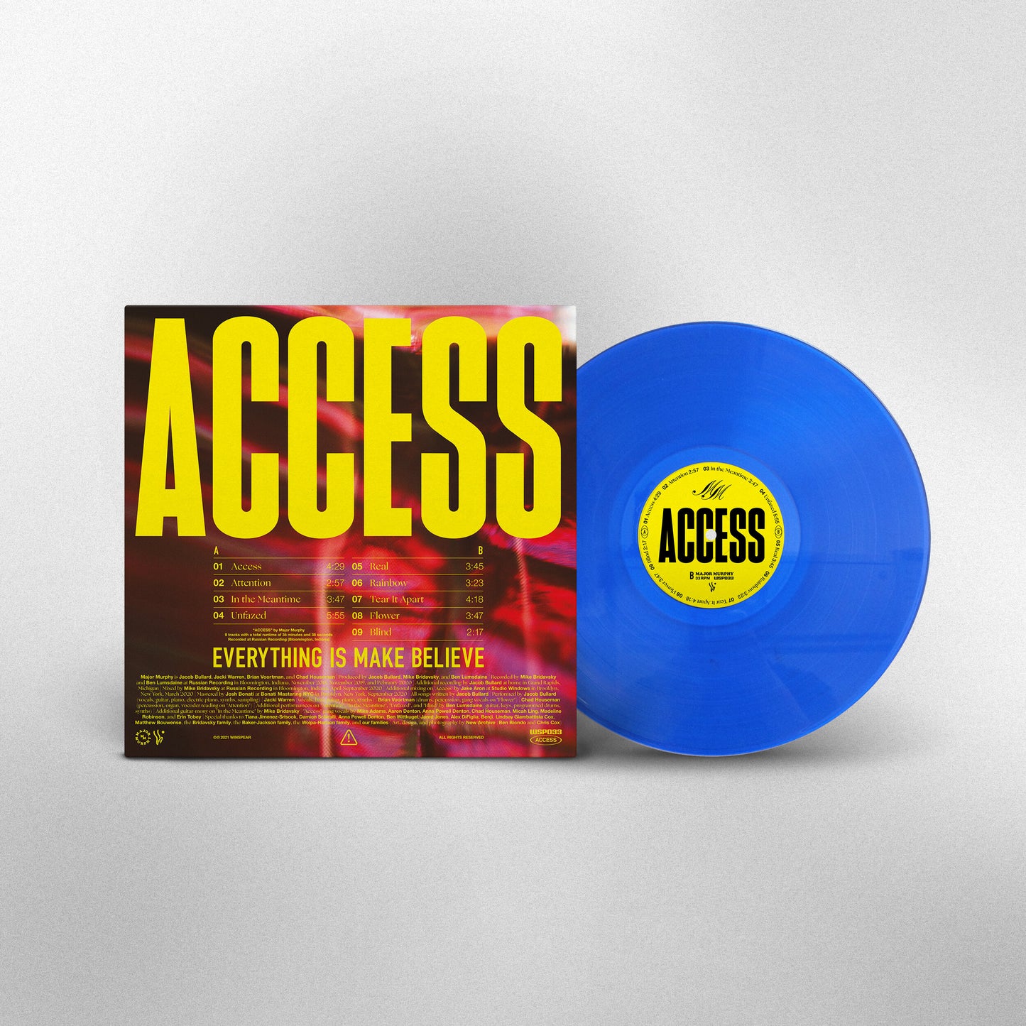 Major Merch: Access Vinyl + Long Sleeve Tee + 40 Page Newsprint