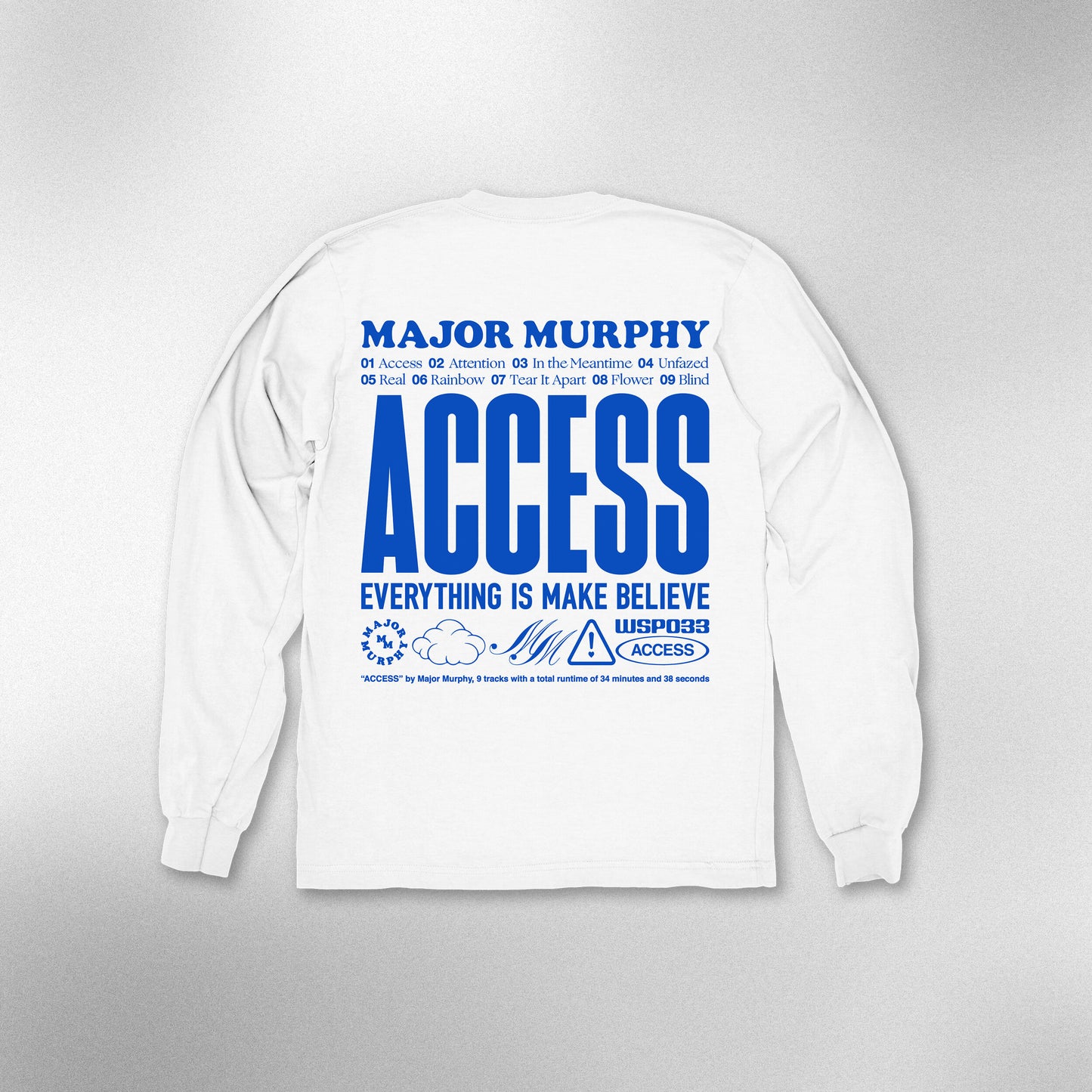 Major Merch: Access Vinyl + Long Sleeve Tee + 40 Page Newsprint