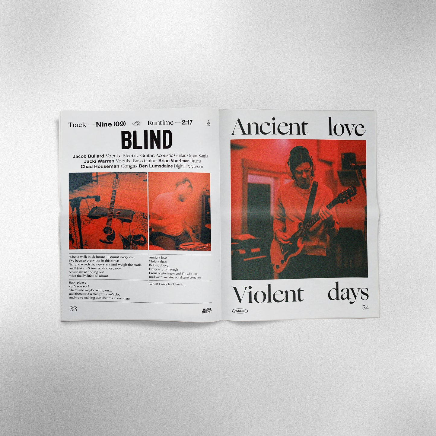 Major Merch: Access Vinyl + Long Sleeve Tee + 40 Page Newsprint