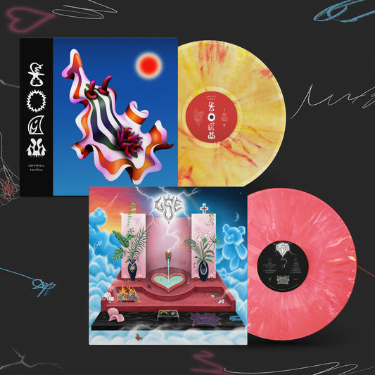 BUNDLE: 'Last Spa on Earth' Pink Guava Vinyl + 'Foam' Red/Yellow Swirl Vinyl